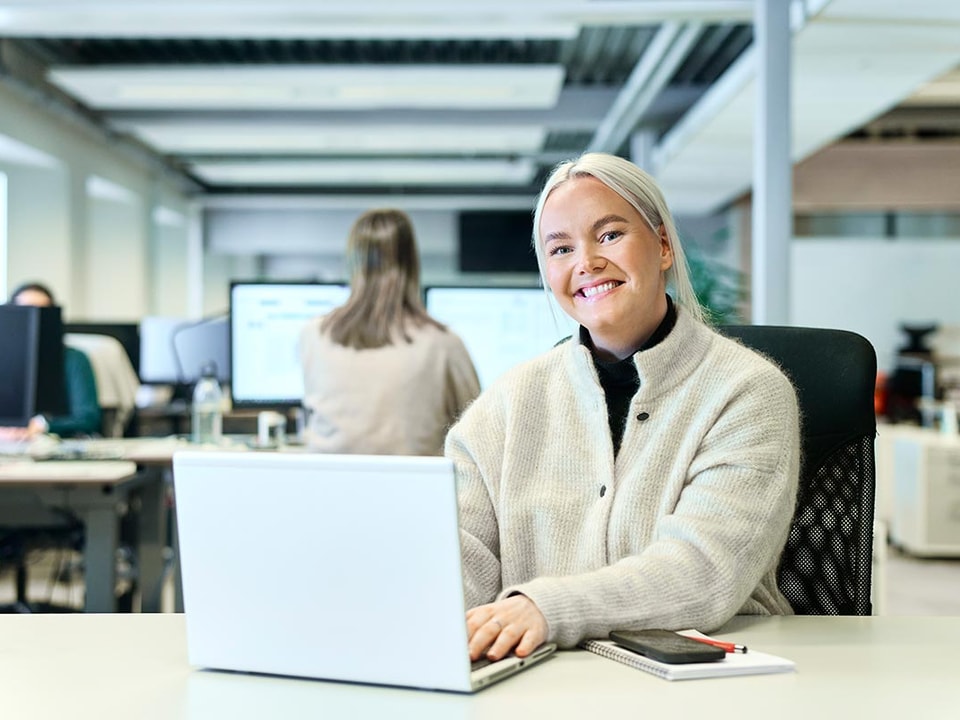 Emilie i BN Bank er en av heltene ved første linje.