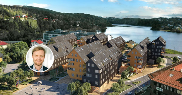 Rådgiver i BN Bank og Heggedal Torg, til illustrasjon for eiendomsfinansiering